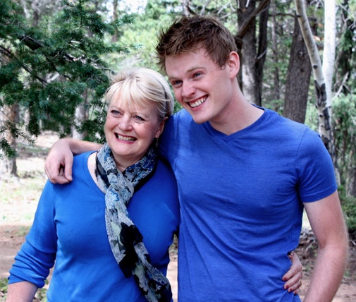 My Wonderful Nathan with me on a hike in our beloved mountains.