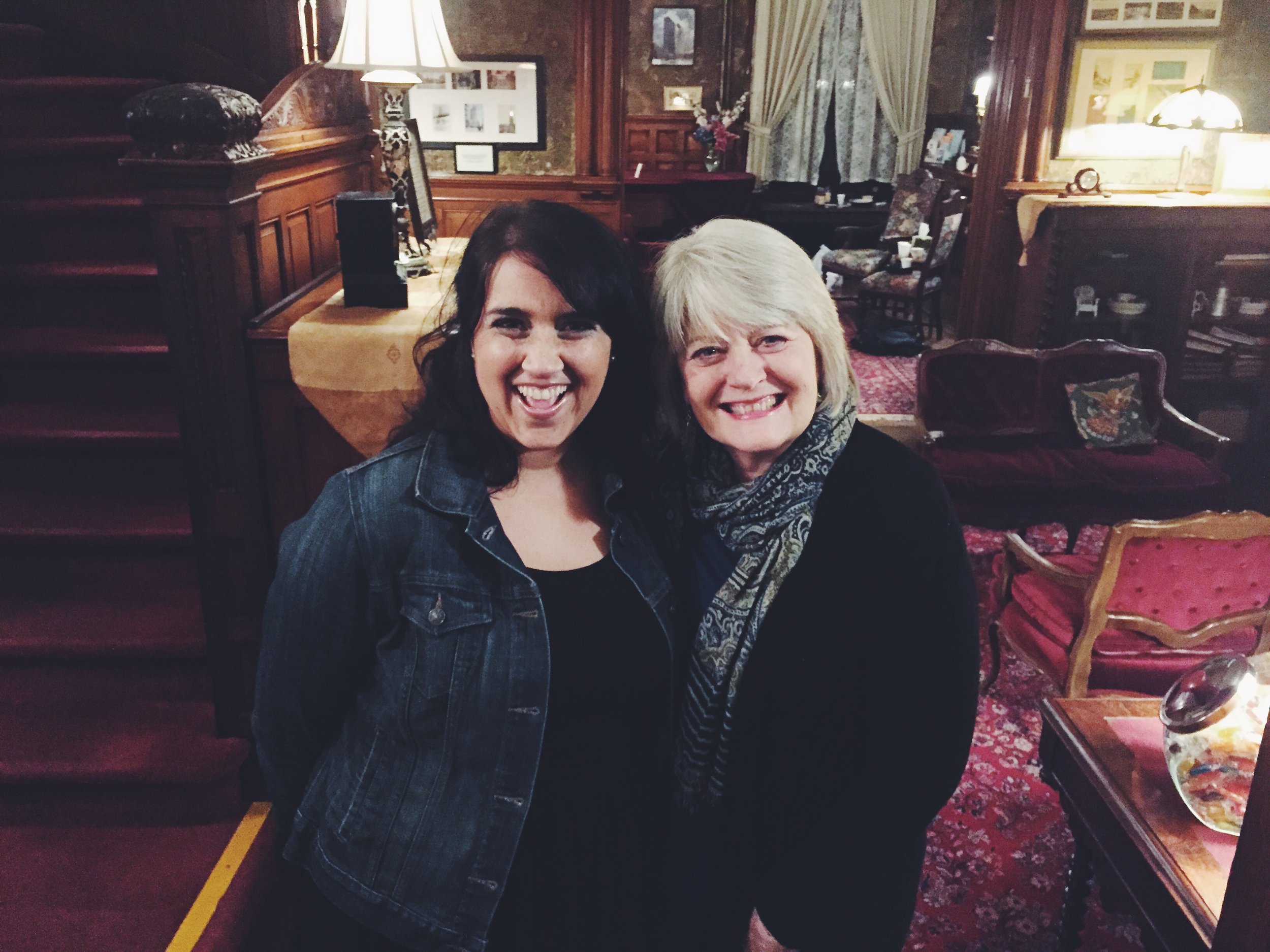 Kristen and Sally in New York City dreaming up ideas for the Podcast in 2015.