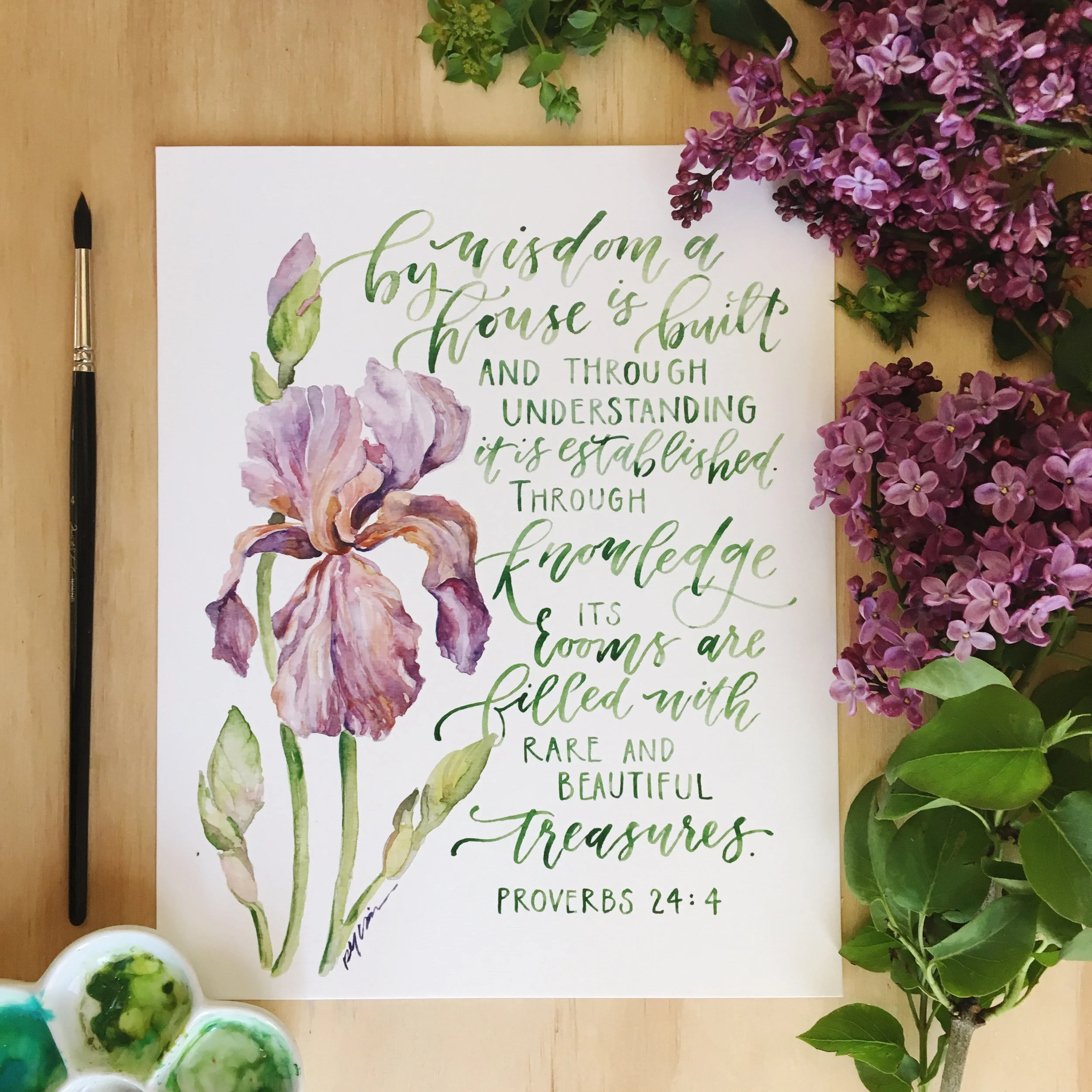 And this is the amazing print she's made of my verse! Love it so much--and you can get a copy at her shop. Enjoy!
