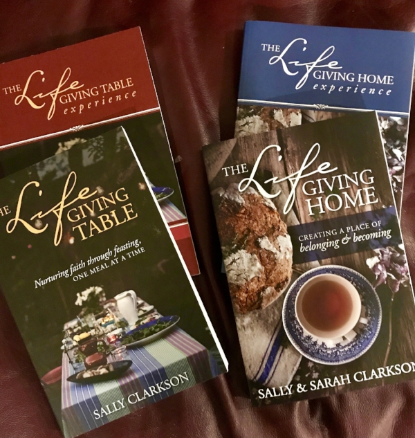 And Don't Forget! I am giving away 4 sets of these Lifegiving Partner books. Share the post, follow me on Instagram and leave a comment about what you did. 2 winners will be chosen from comments here & facebook and 2 sets will be chosen from the comments left on Instagram: https://www.instagram.com/sally.clarkson/ And, thanks again for all of your notes, emails and comments about how you are loving the book. Maybe we will change the dinner times of families all over the world. I appreciate all of you so much. :)