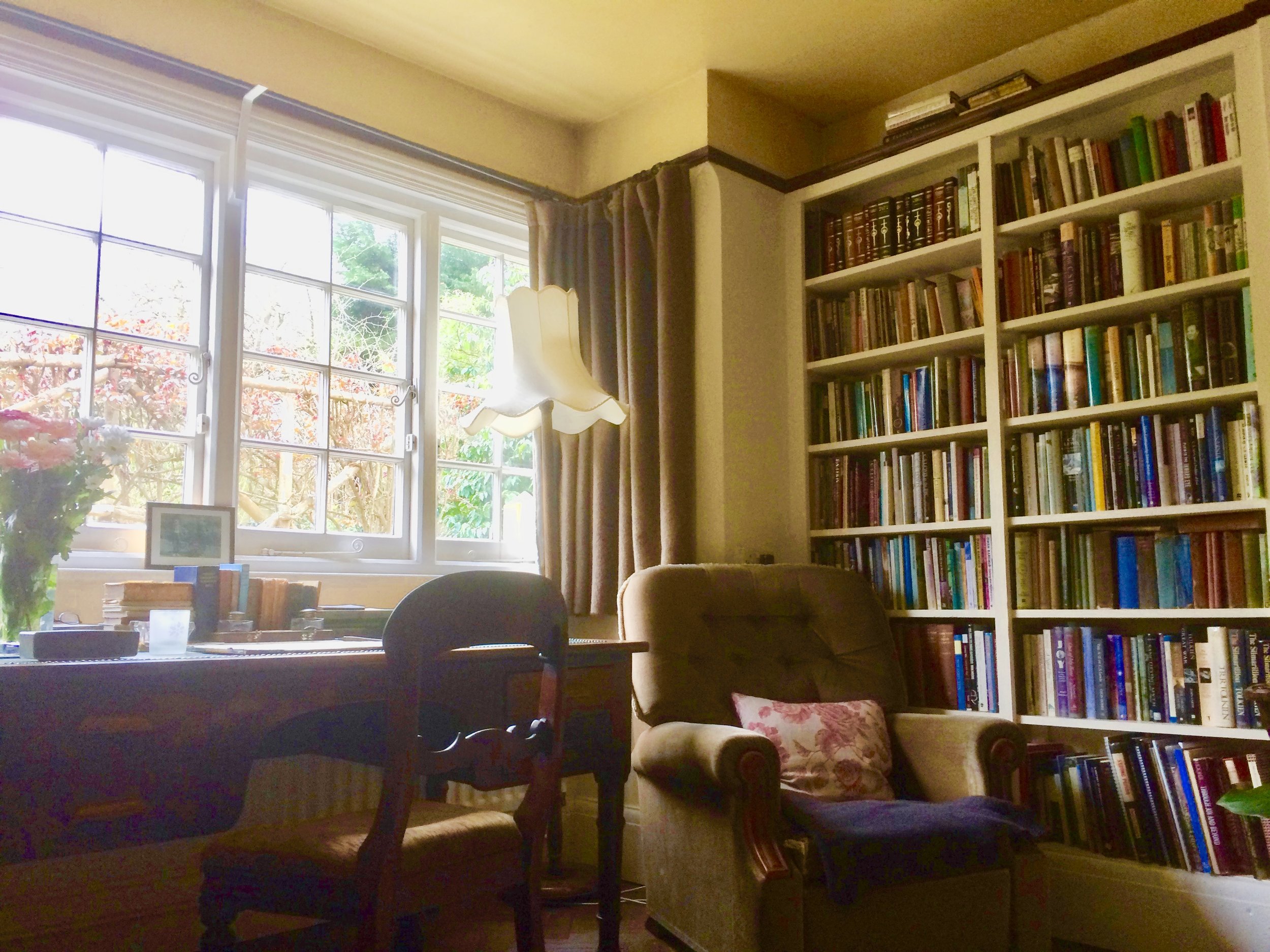 The Sitting Room where C.S. Lewis wrote his books at his home, the Kilns.