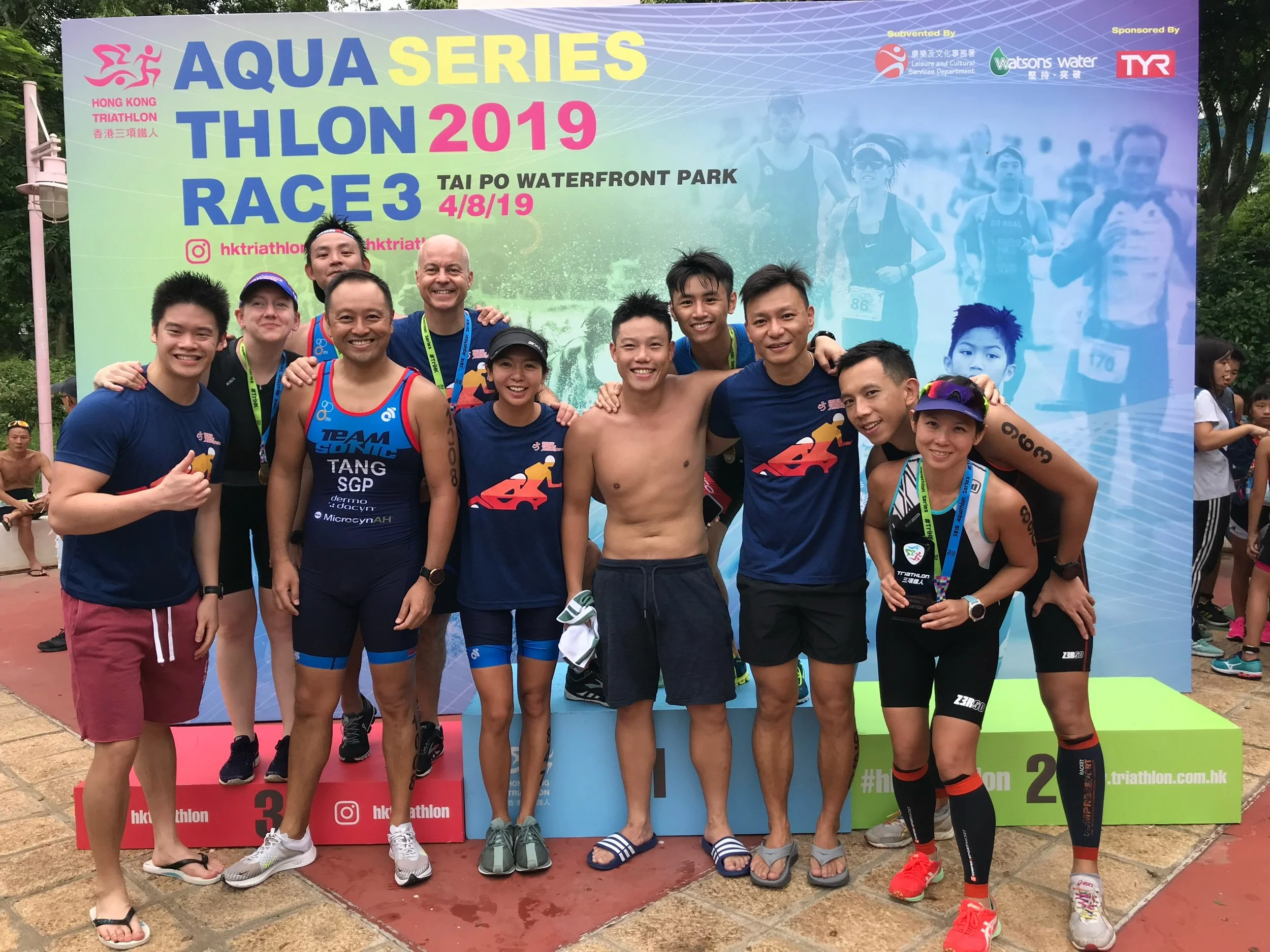 TriHK races lining up