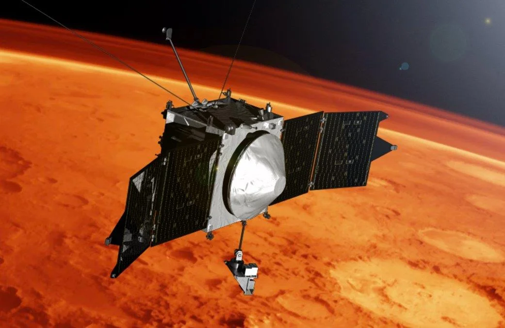 Artist’s Concept of the MAVEN Orbiter. NASA Goddard Space Flight Center.