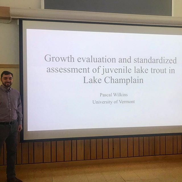 Congratulations to Pascal Wilkins, a long-time member of the Rube Lab, for passing his Master&rsquo;s Thesis Defense today 🎉 Pascal&rsquo;s thesis project investigated various aspects of the stocked and wild juvenile lake trout populations in Lake C