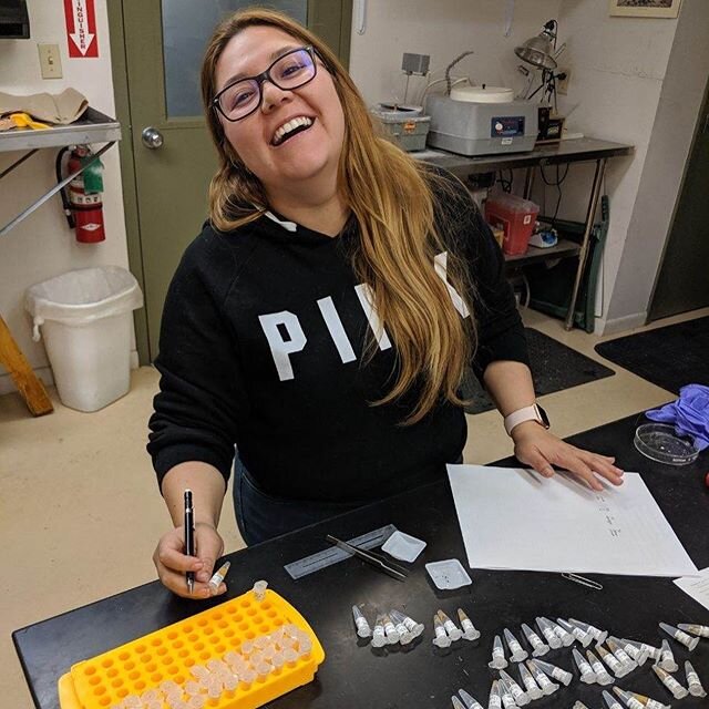 Graduate student Rosie Chapina @rosie_guizar began her semester visiting collaborator and former Rube Lab member Dr. Brian O&rsquo;Malley at the USGS Lake Ontario Biological Station (LOBS). Brian helped Rosie process ponar samples collected from Lake