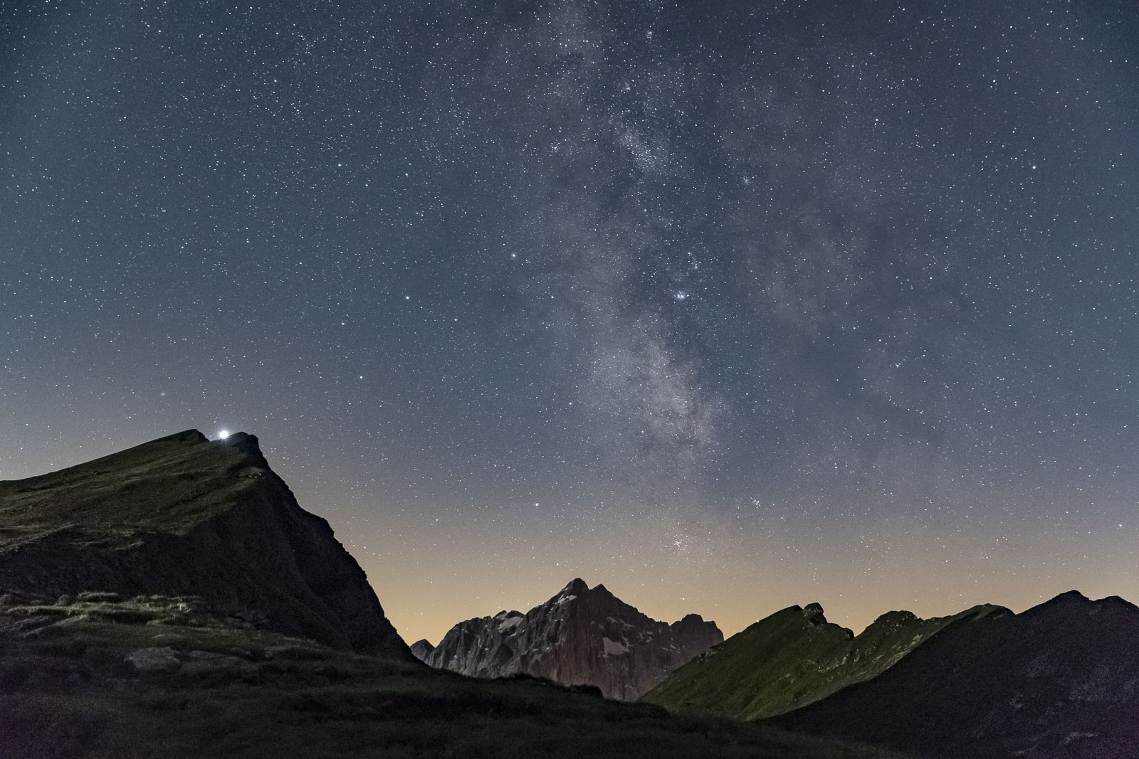 Milkyway over the "Antelao" 