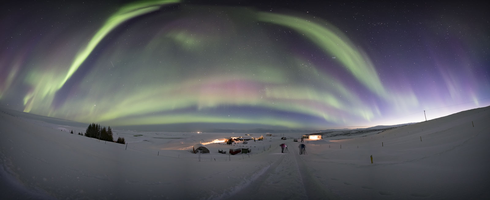 Aurora panorama of G3 major storm