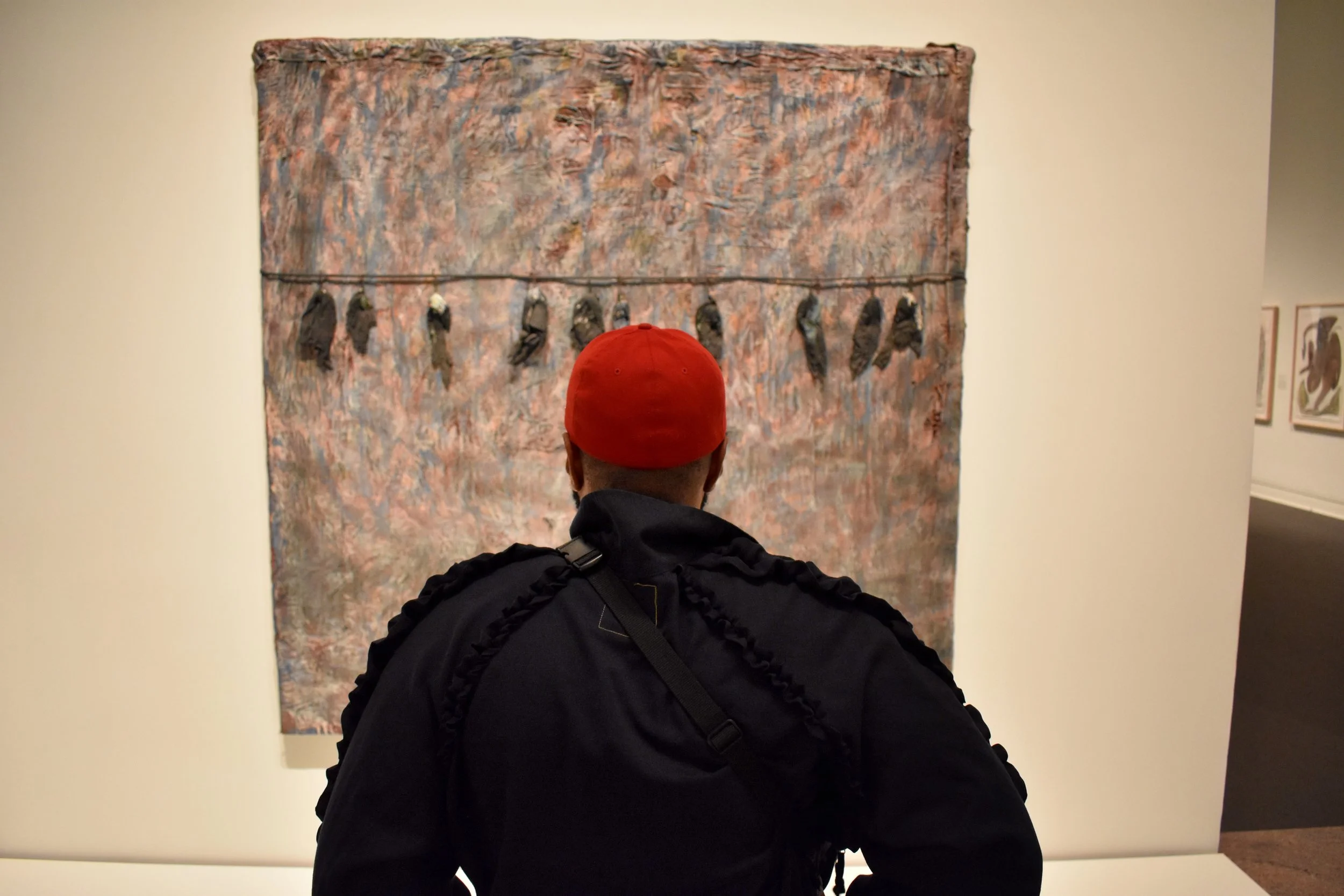   The End of November: The Birds That Didn't Learn How to Fly by Thornton Dial&nbsp;   The painting references the black birds of the South who remained behind while relatives made the Great Migrations North. 