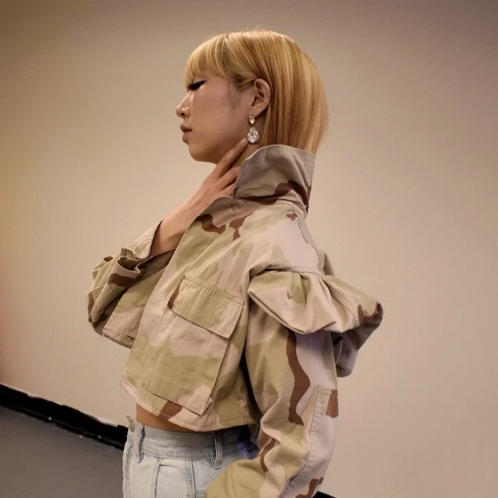 The Parron Allen Logo Ruffle Camo Jacket