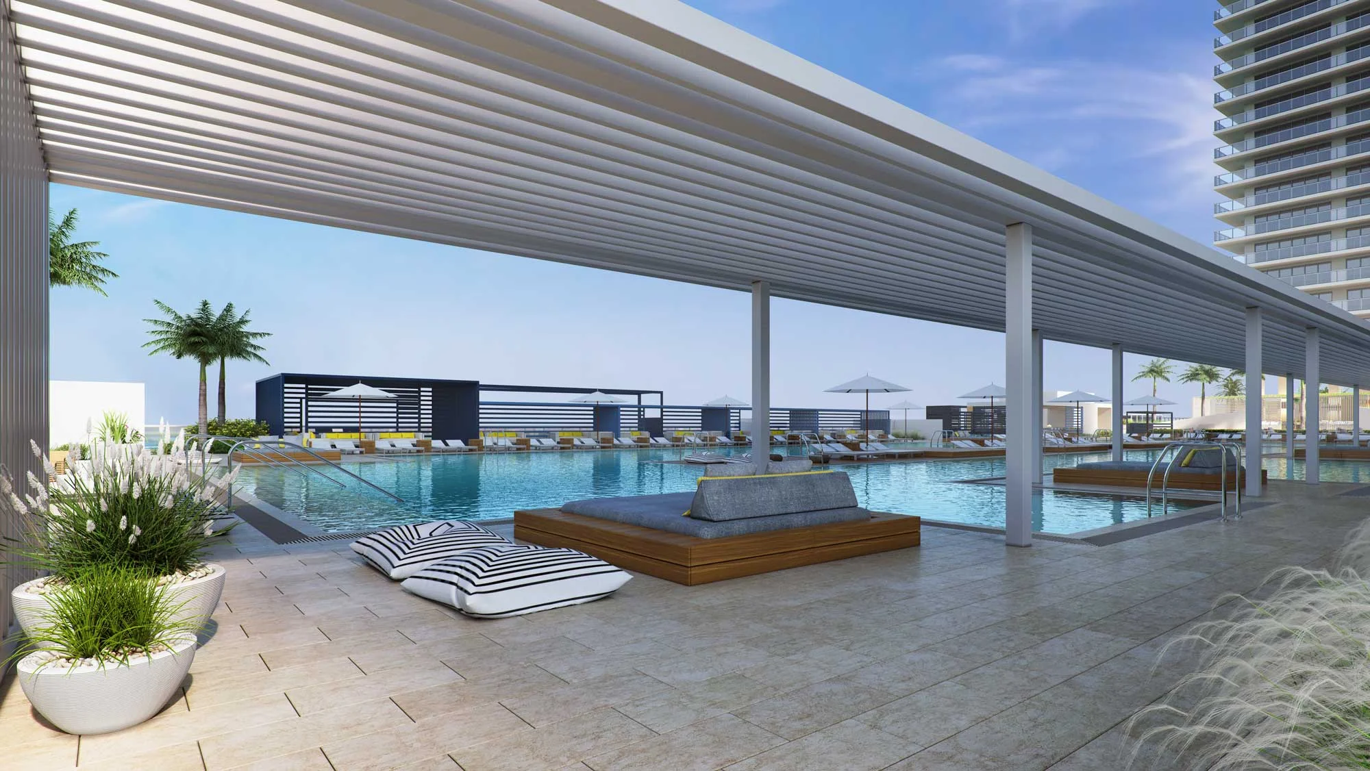 Tower III Cabanas & Poolside Elements