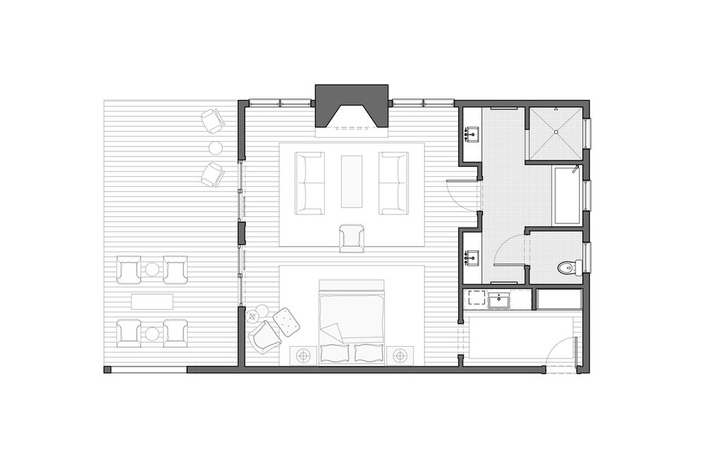 Wisconsin King Suite Floor Plan