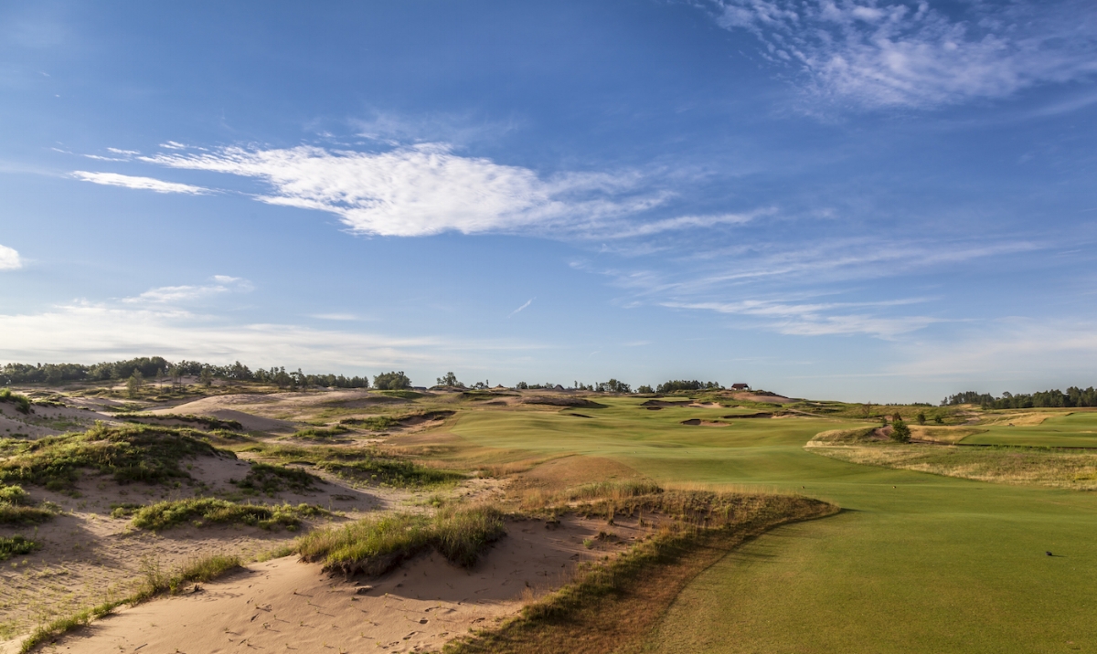 The View from the Crenshaw Cabin at Sand Valley