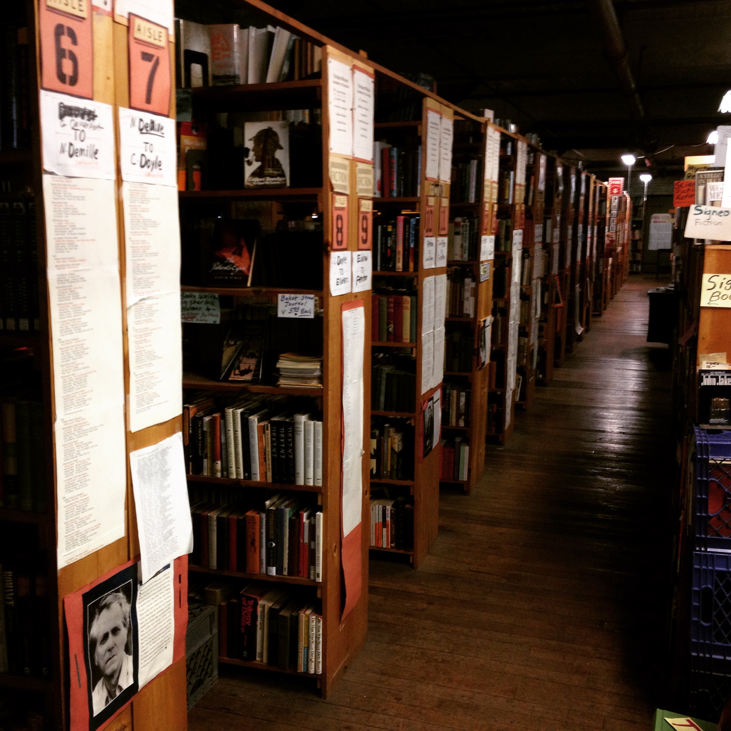 The Fiction Section at John K. King Books - Detroit, Michigan