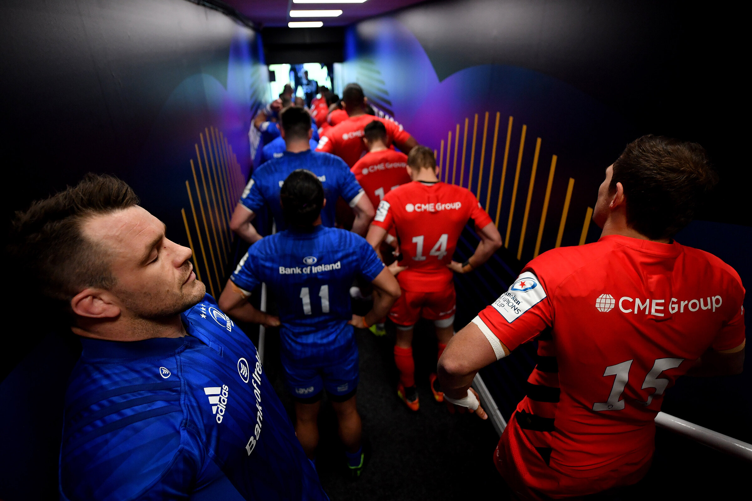  Cian Healy of Leinster takes a moment to himself in the tunnel before the Champions Cup Final 2019. 