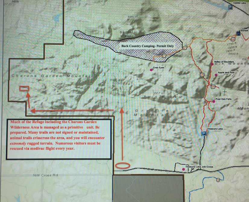 Map created by De Cooper showing the route to the Goonie Cave.