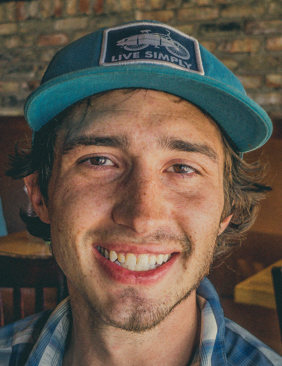 Blake Batchelor had forgotten to shave the other half of his beard that day.