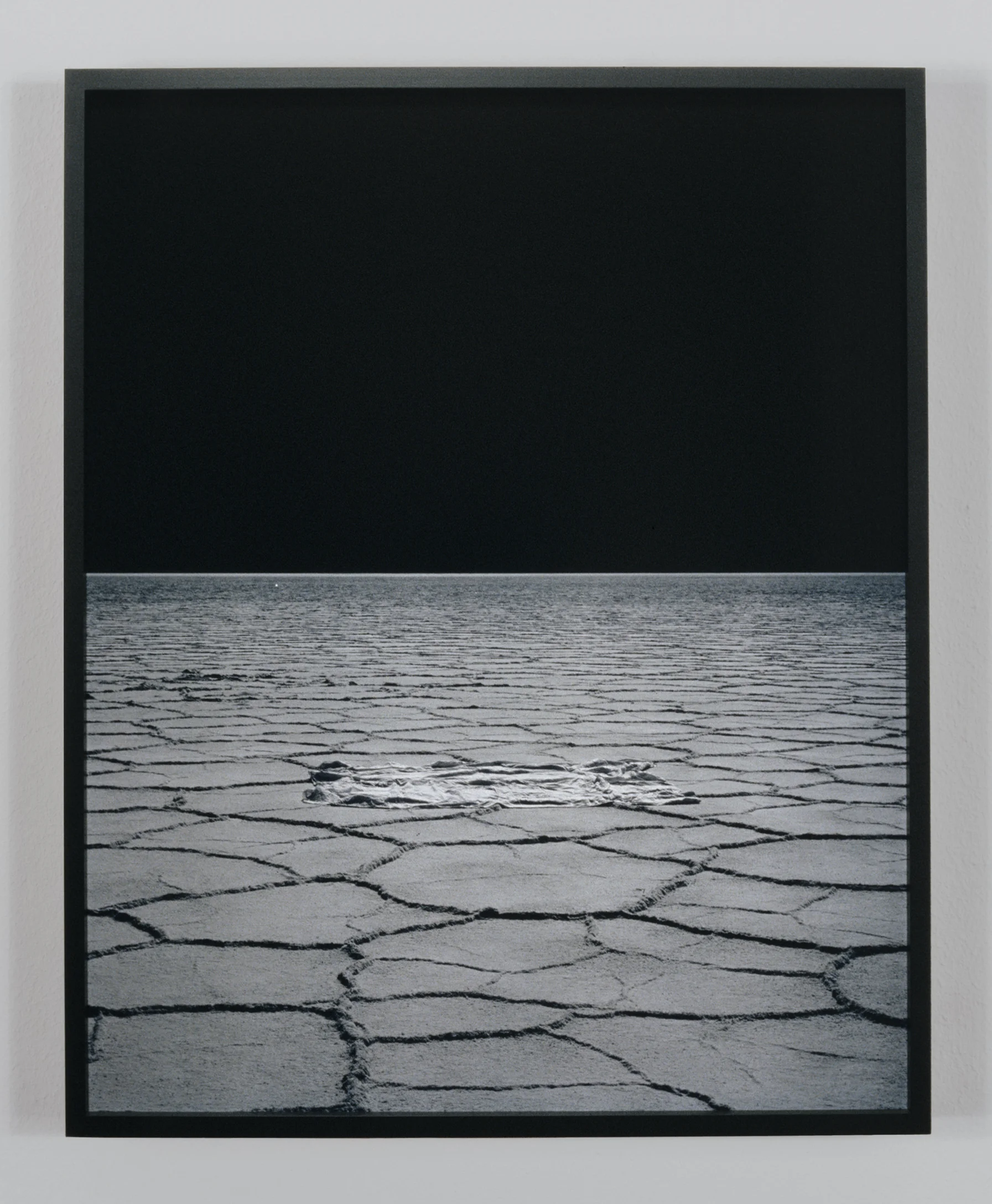 Black Mountain Base Camp (Waning Gibbous) 2010 chromogenic print on acrylic, with painted maple frame