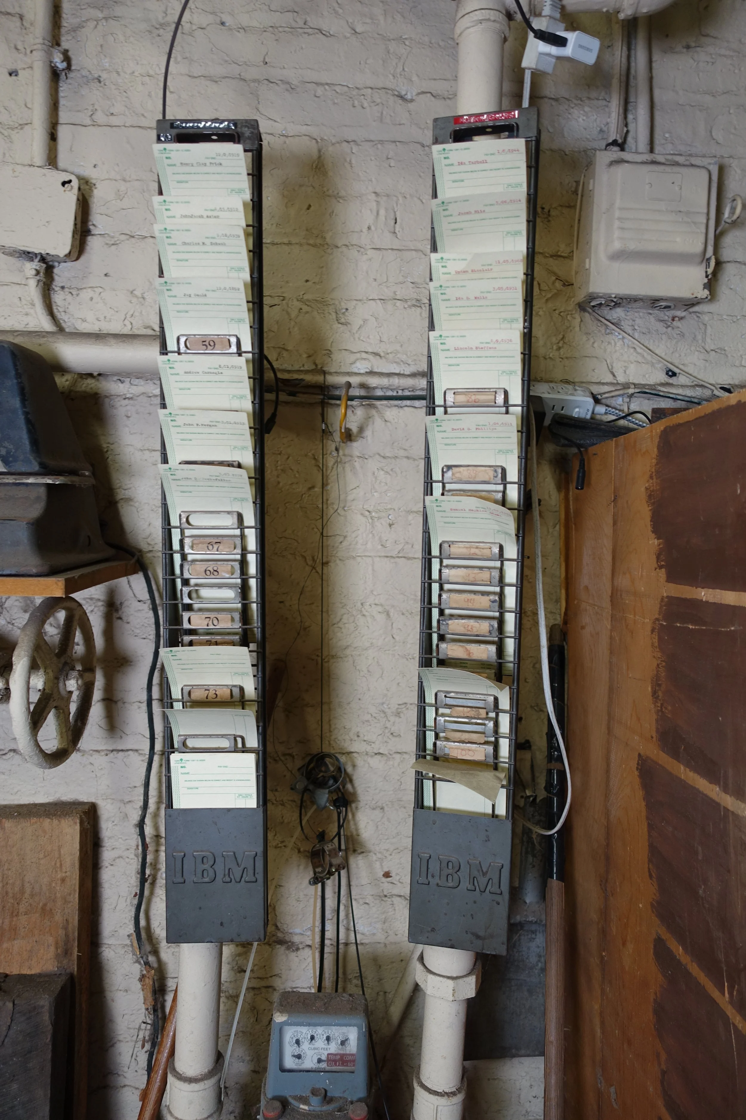 IBM Timecard Holders