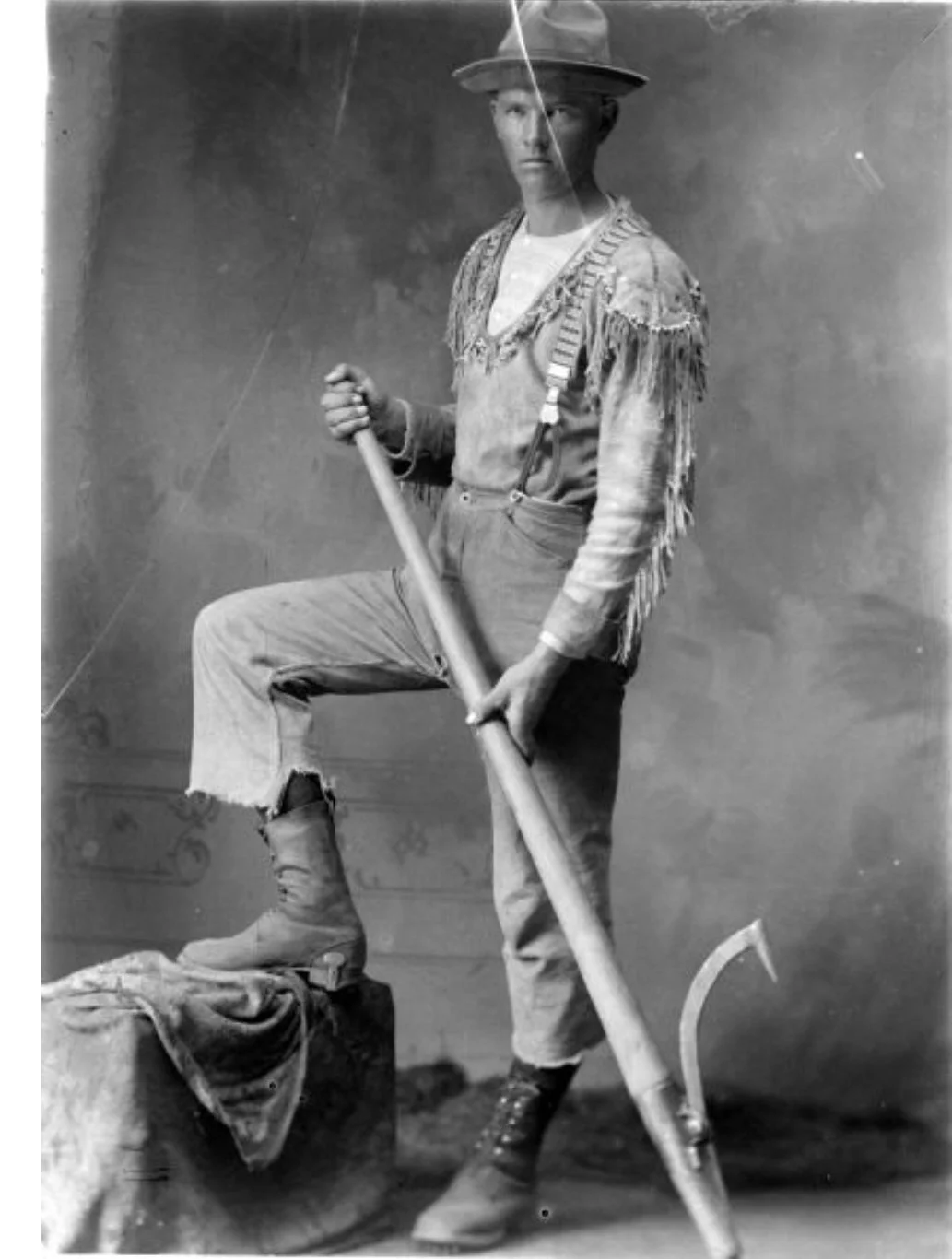 Work exhausted wax canvas logger (tree faller) Pants