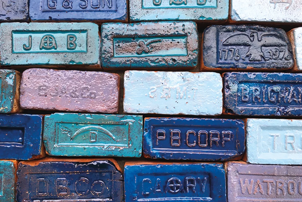 "Hudson River of Bricks" installation at GlenLily Grounds 2017