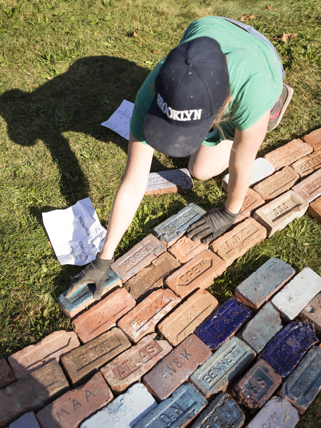 Hudson River of Bricks - process