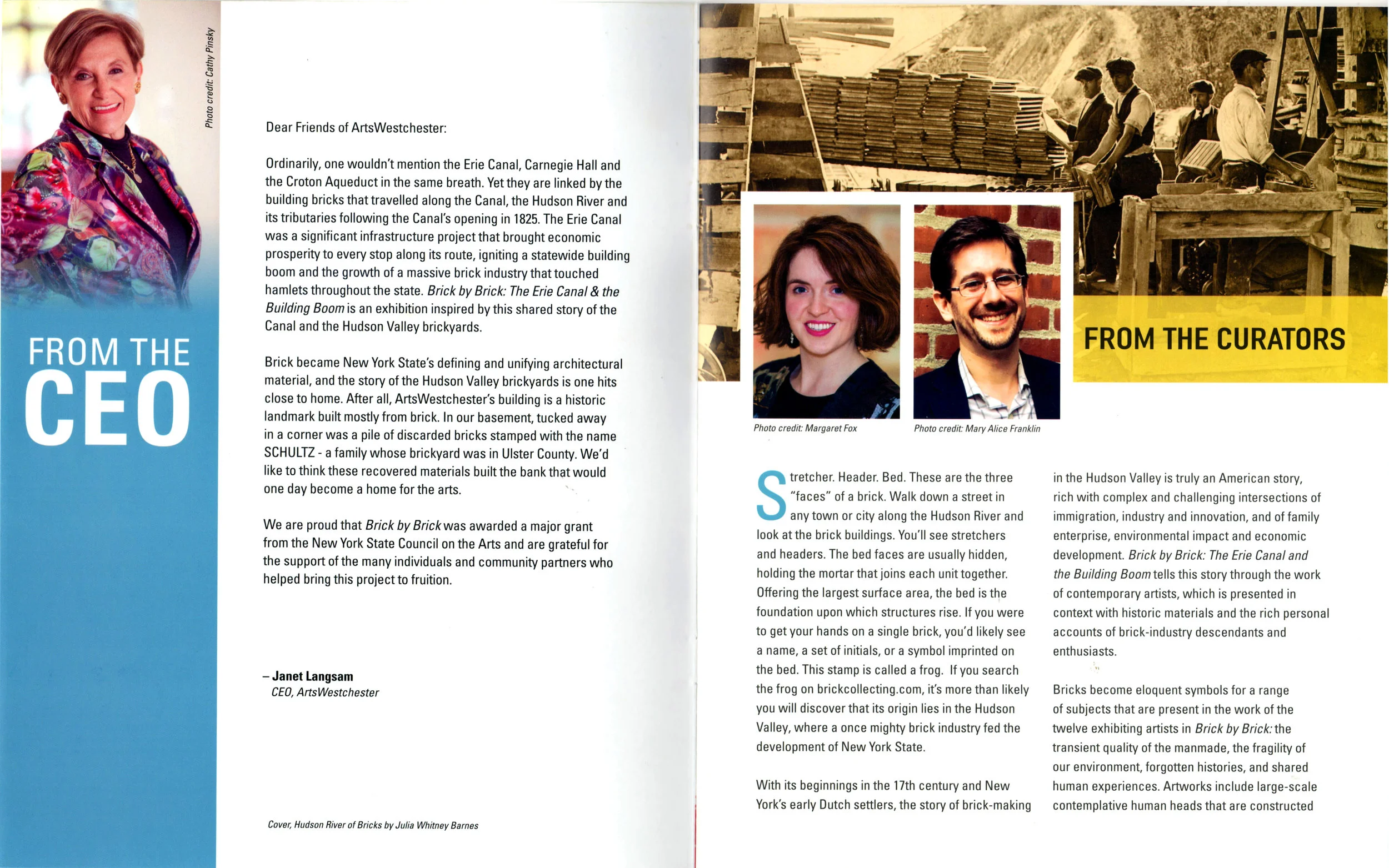 ArtsWestchester "Brick by Brick" catalog
