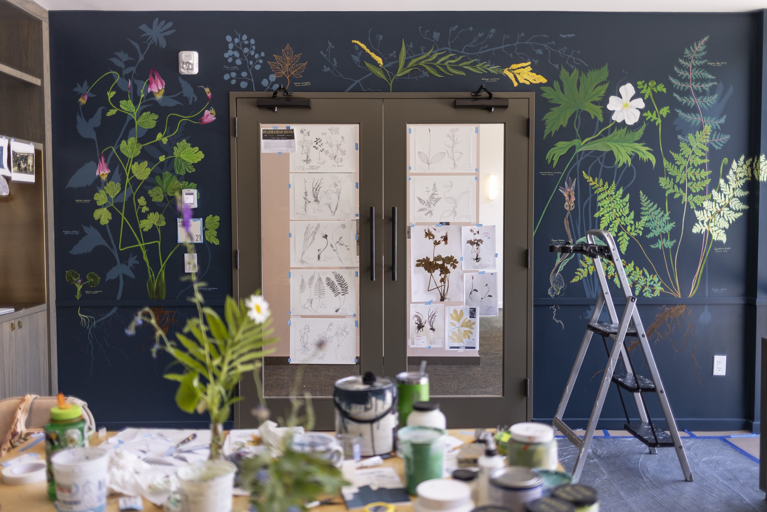 The Botanist's Mural (in process)