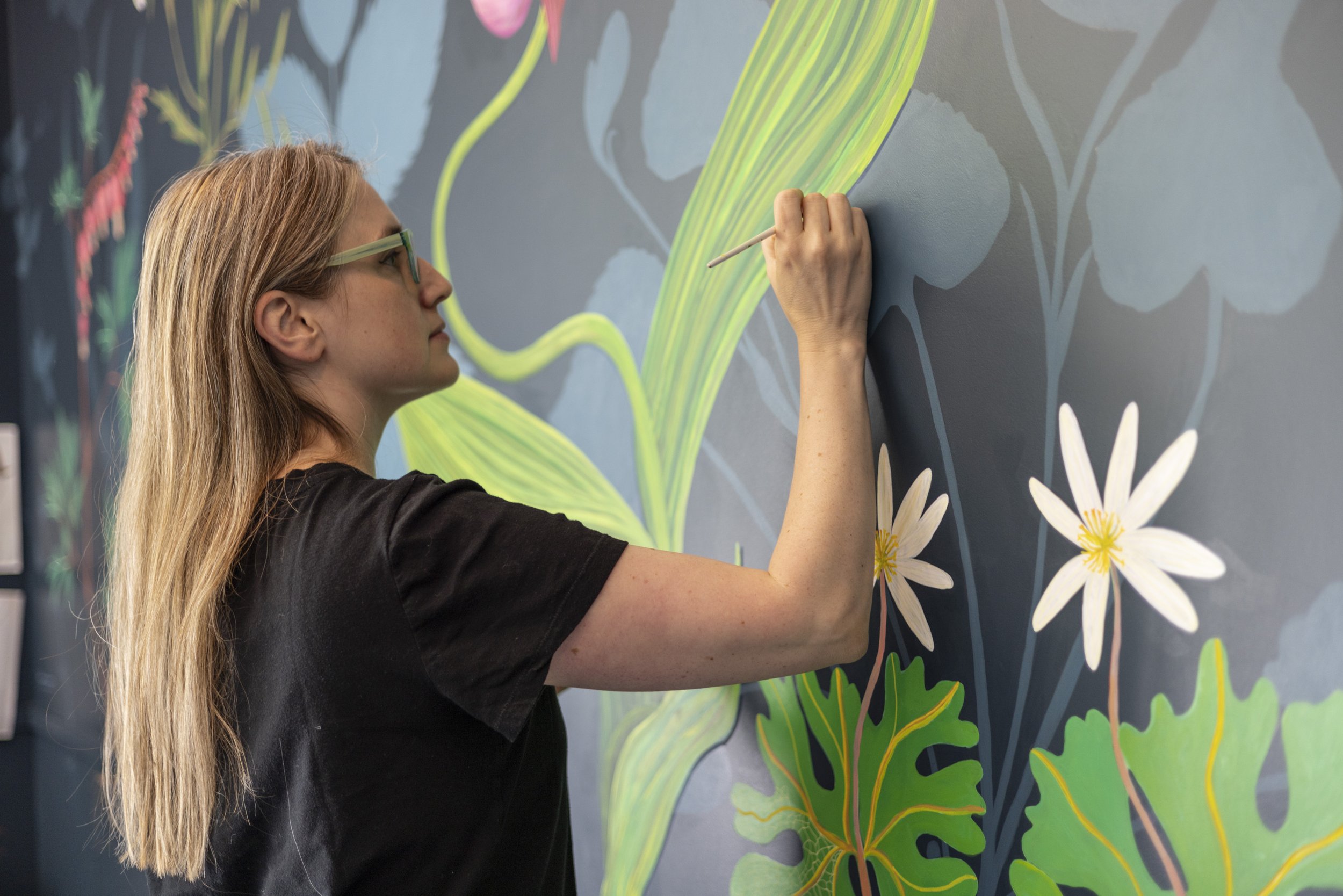 The Botanist's Mural (in process)