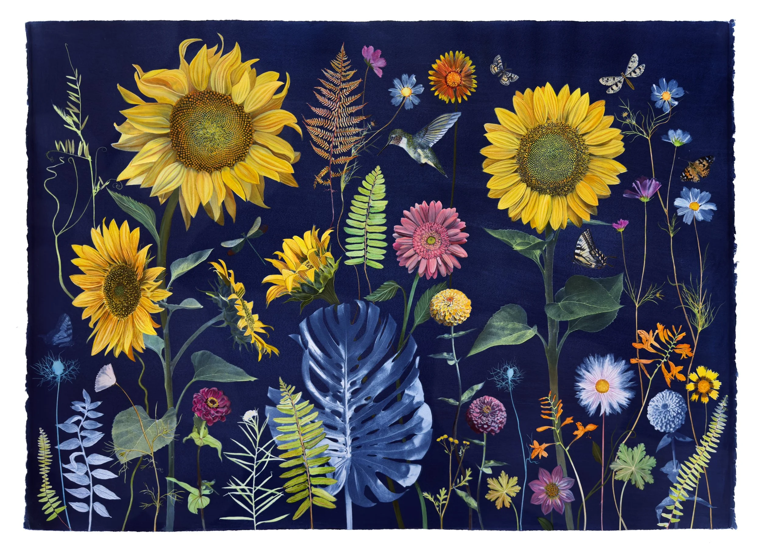 Picturesque Botany (Sunflower, Zinnia, Monstera, Cosmos, Montbretia, etc)