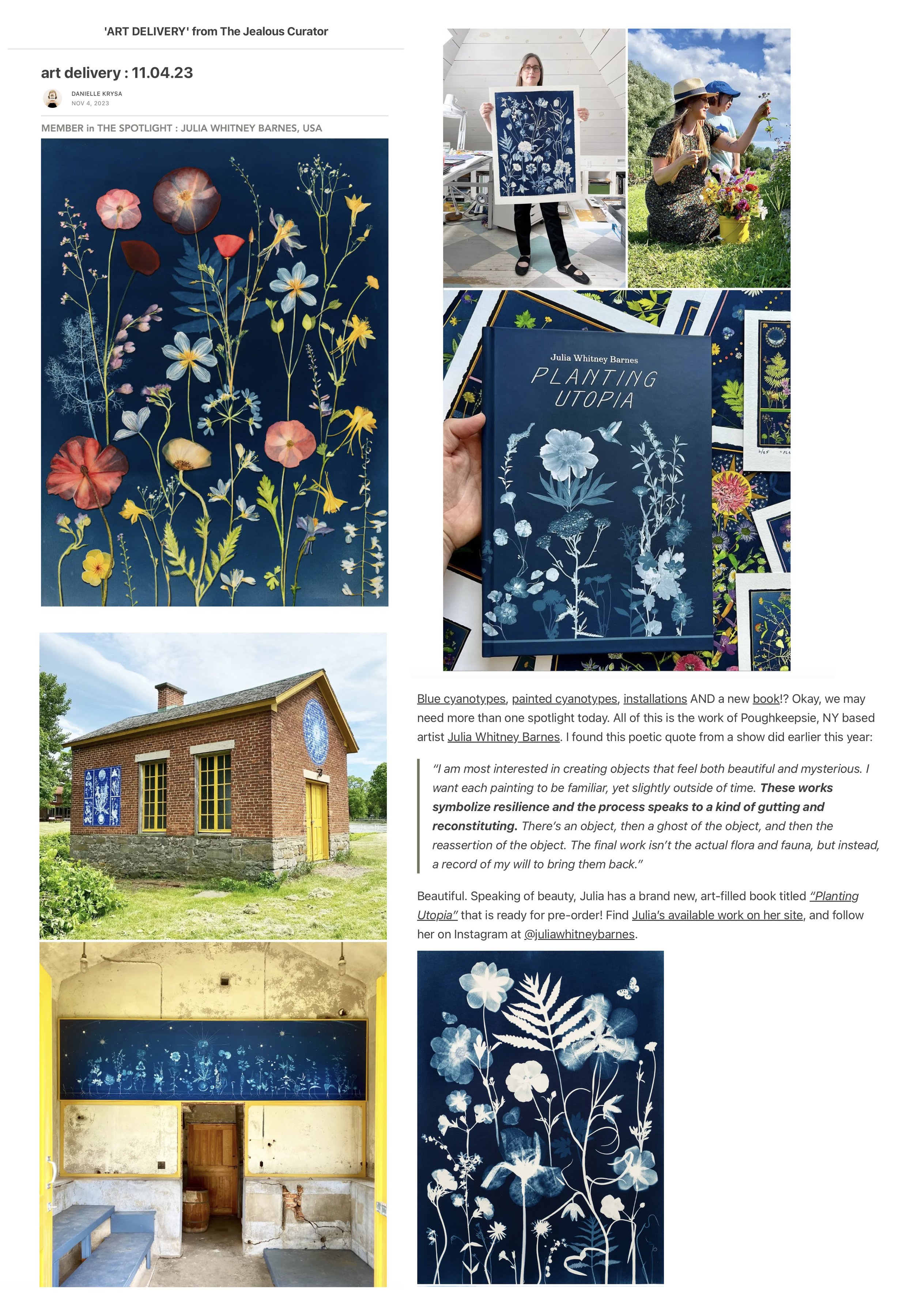 The Jealous Curator, November 4, 2023