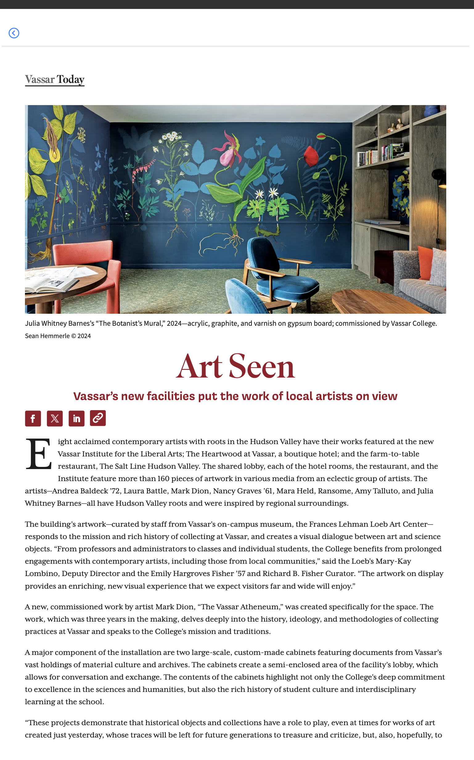 Vassar Quarterly, Fall 2024/Winter 2025