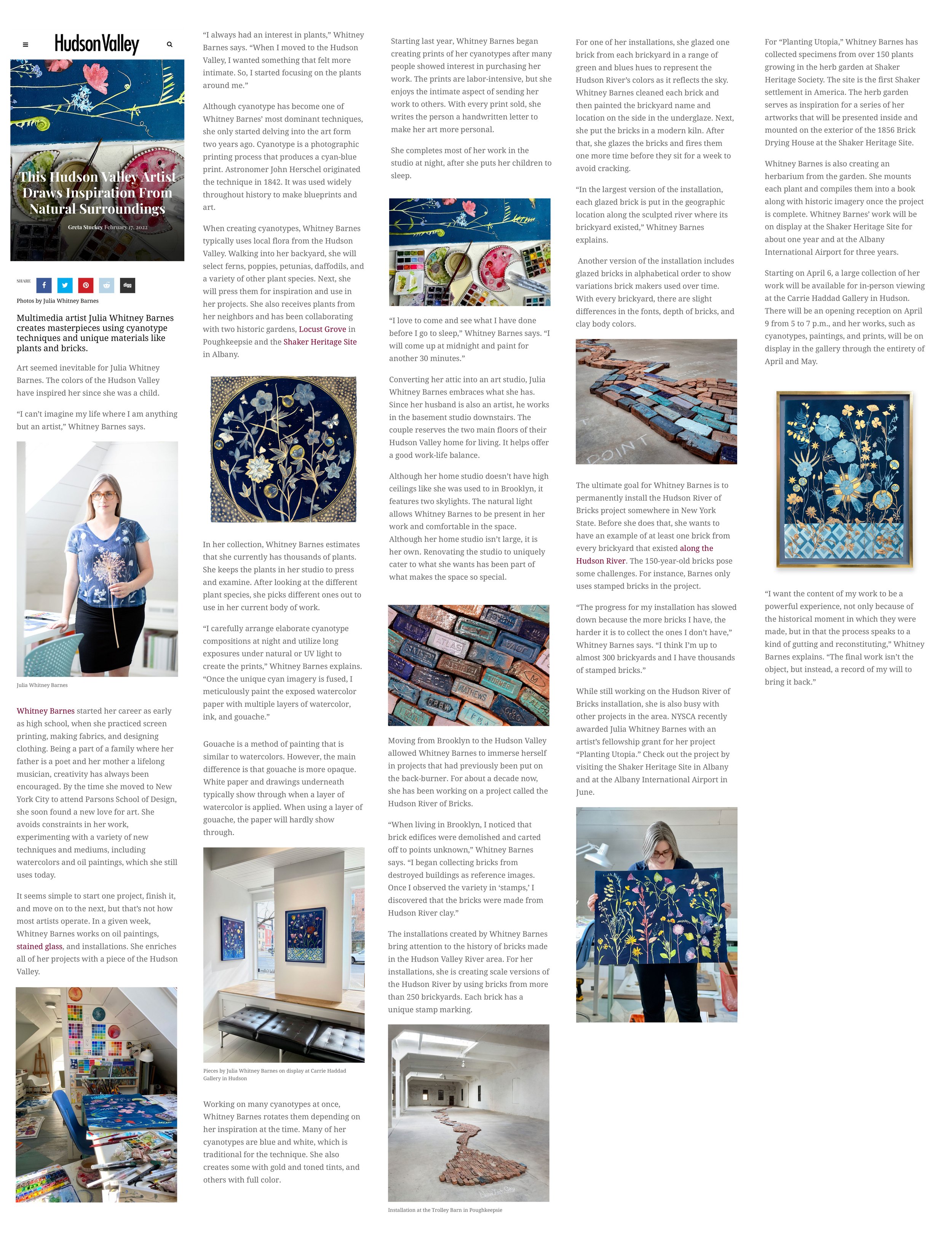 Hudson Valley Magazine, February 17, 2021