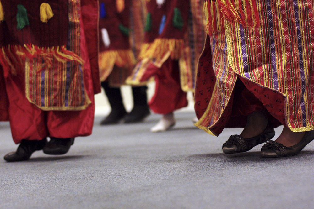  Children dance during a dinner at the Foundation for Inter-Cultural Dialogue on March 2, 2012. The foundation also serves as the community's Turkish cultural center. 