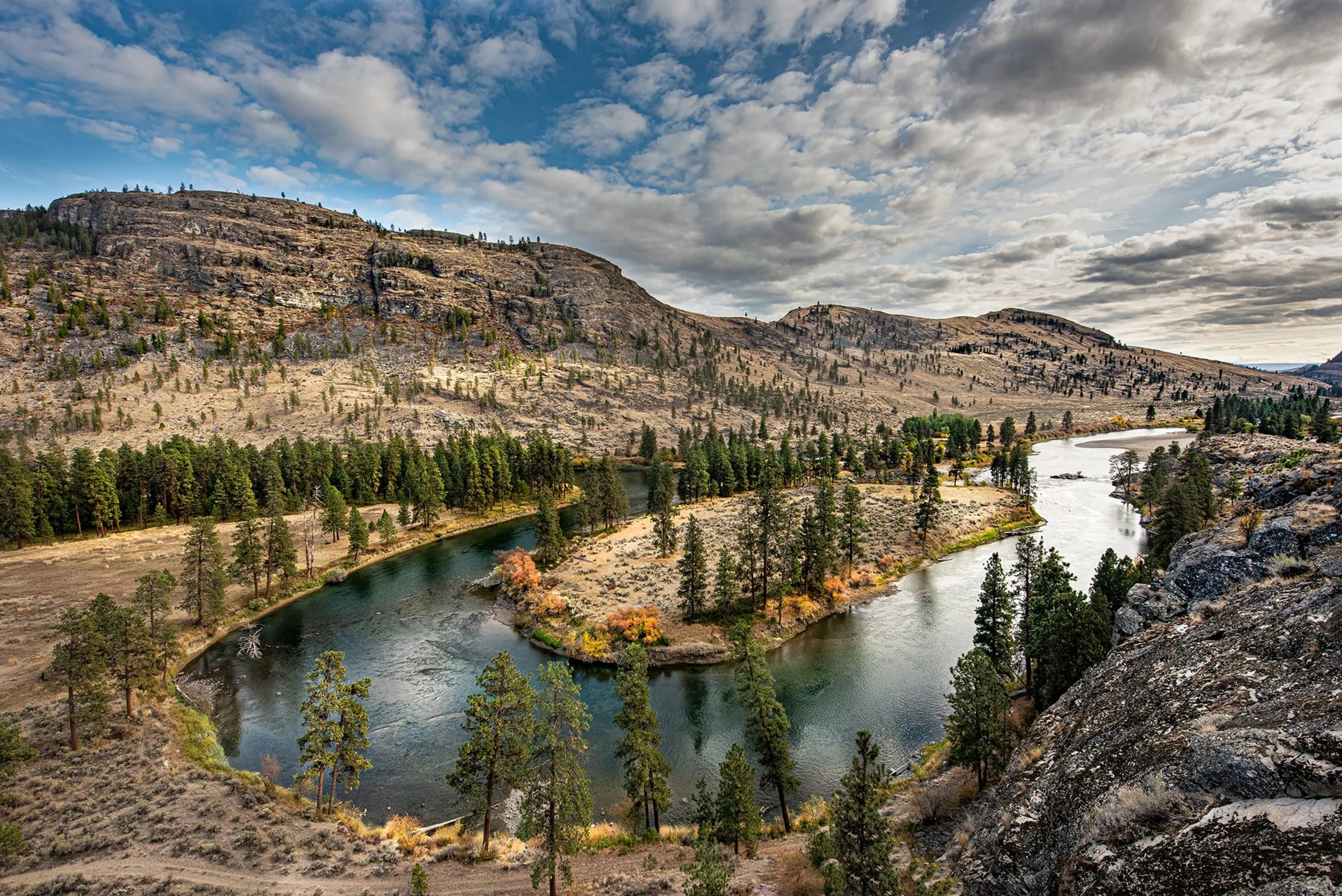 Okanogan River Airshed, McLoughlin Falls Looking South