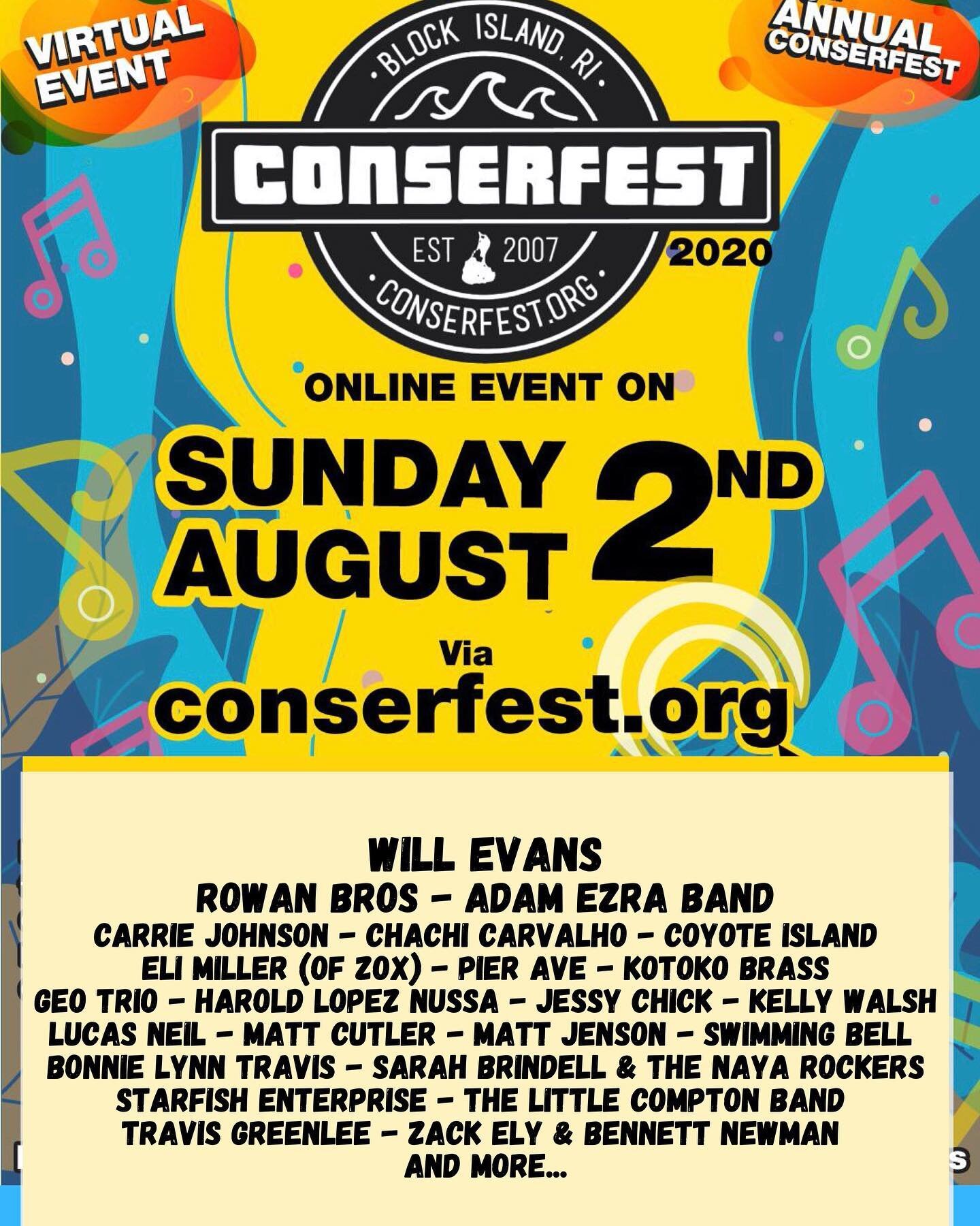 TUNE IN NOW!!! Head to our website conserfest.org or click on the link in our bio to watch ✨ #conserfest2020 #peaceloveconserfest #musiconamission