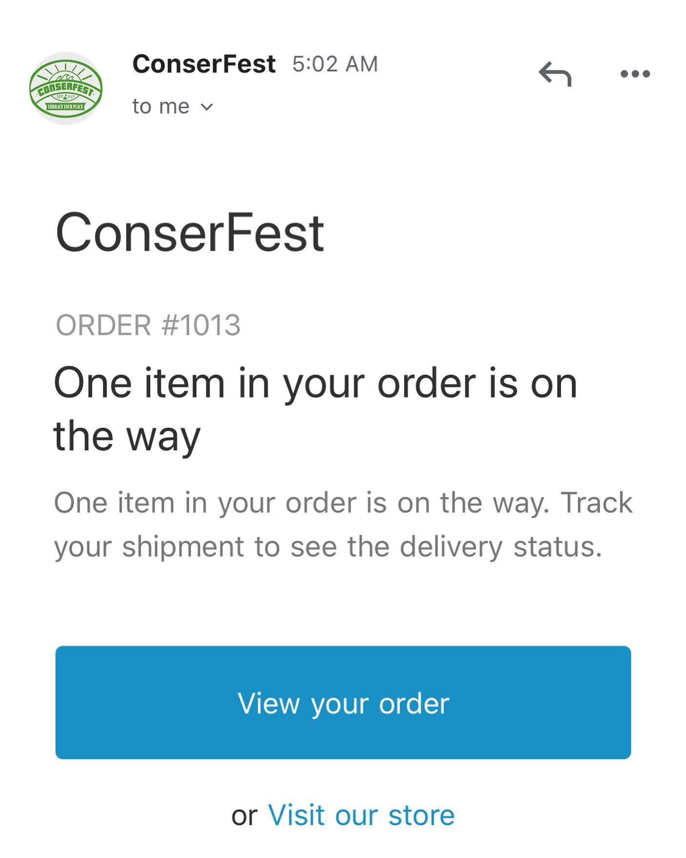 Can&rsquo;t wait to get my Conserfest 2020 merch! Go visit our website to get yours 😊 #musiconamission #embraceyourplace #conserfest2020
