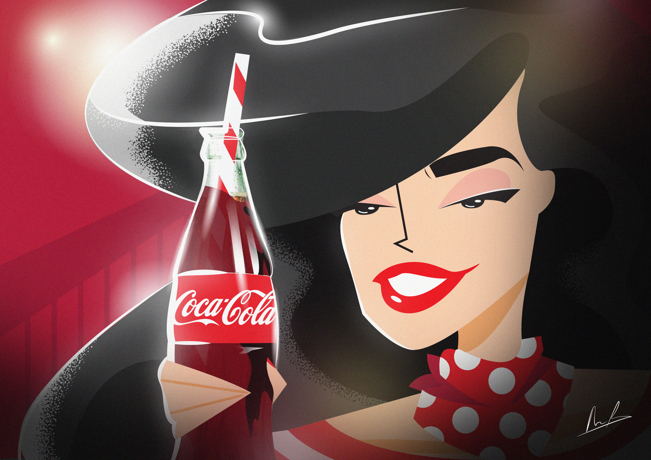 Latest illustration. Coca Cola Pitch. 2017.
