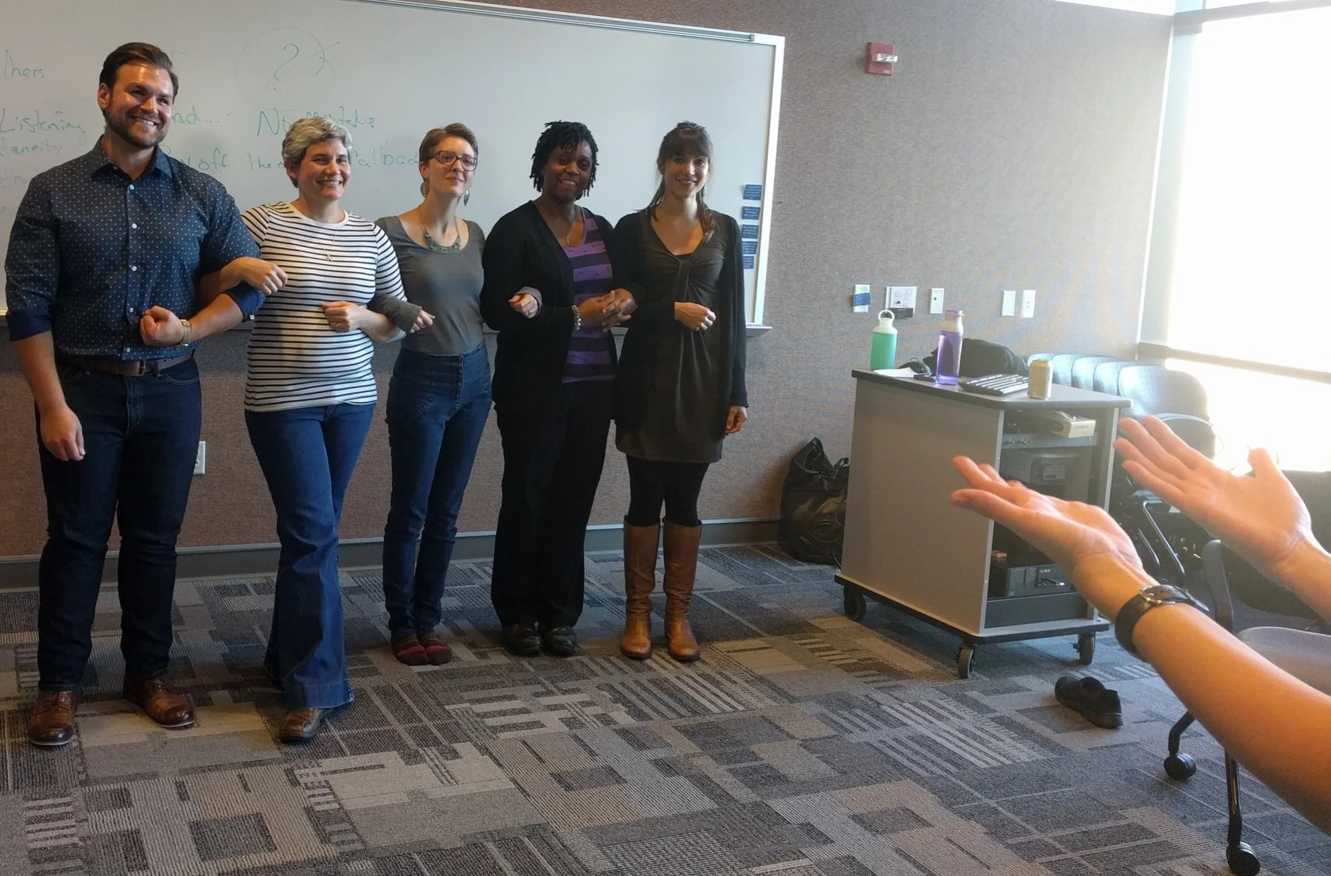 Fellow, Residents, and Preceptors gather for monthly learning community meetings to explore public health topics and develop skills