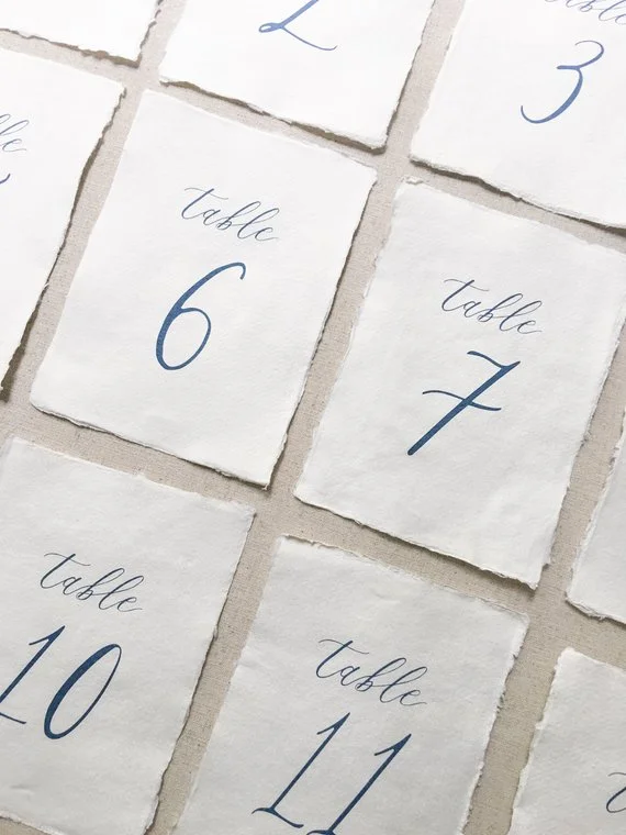 Handmade Paper Table Numbers Calligraphy6.jpg