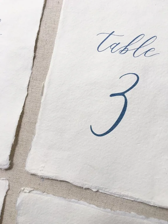 Handmade Paper Table Numbers Calligraphy3.jpg