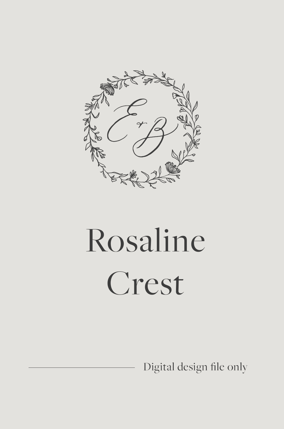 Rosaline Crest (Digital File) | Ettie Kim Studio