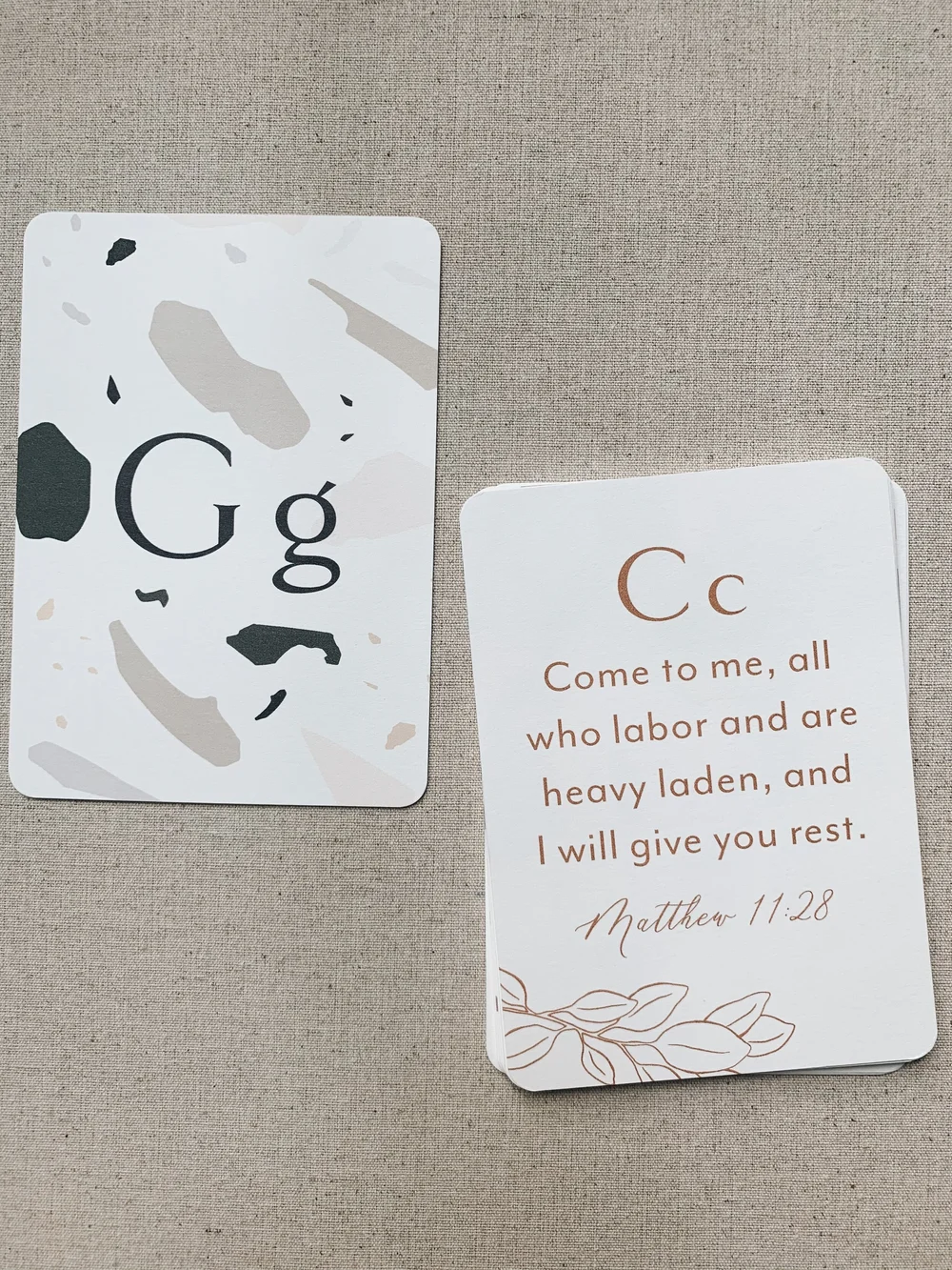 ABC Scripture Cards | Ettie Kim Studio