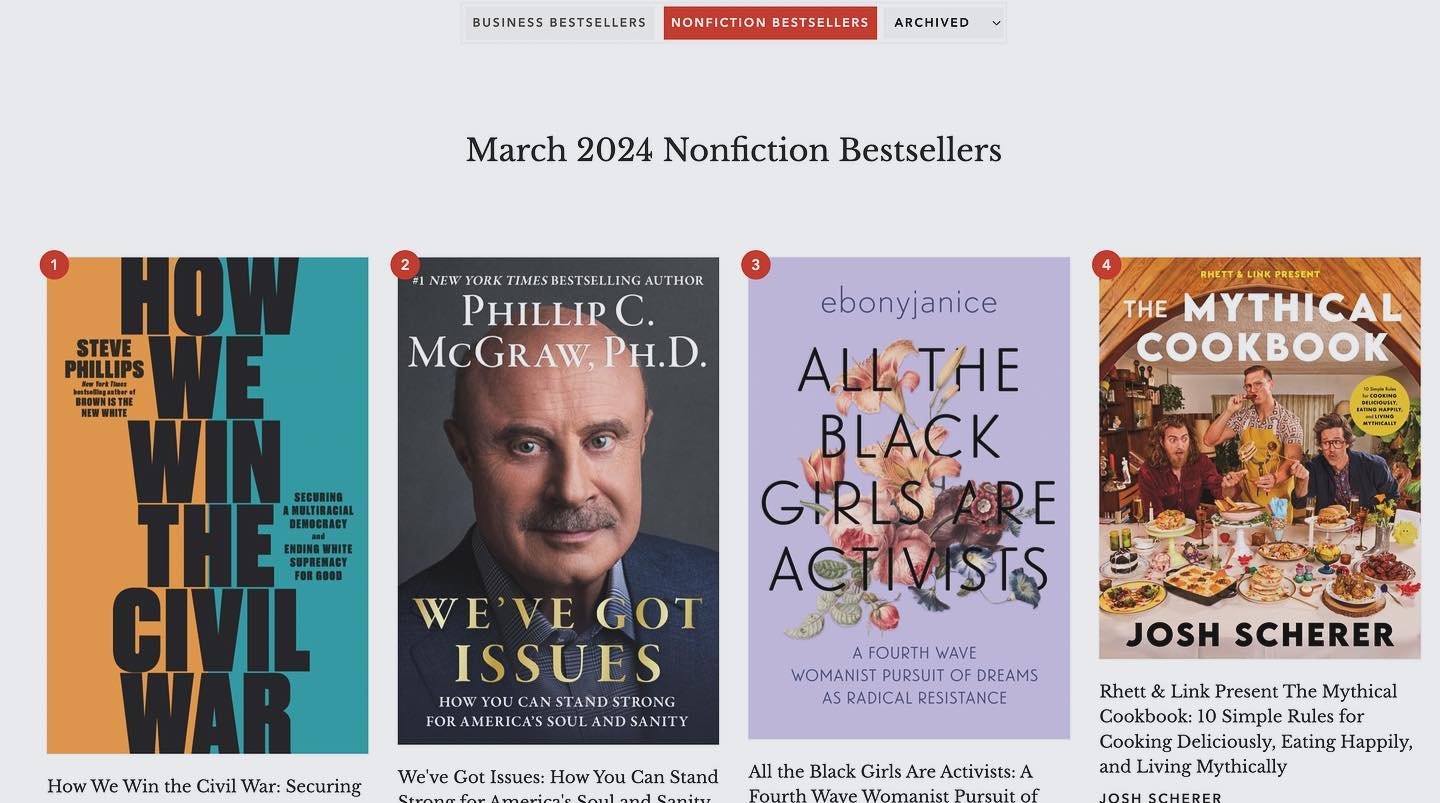 Woohoo! &ldquo;How We Win the Civil War&rdquo; by @sphilli is a March 2024 @porchlightbooks best seller! 

Order the paperback edition at the link in our bio!! #howwewin