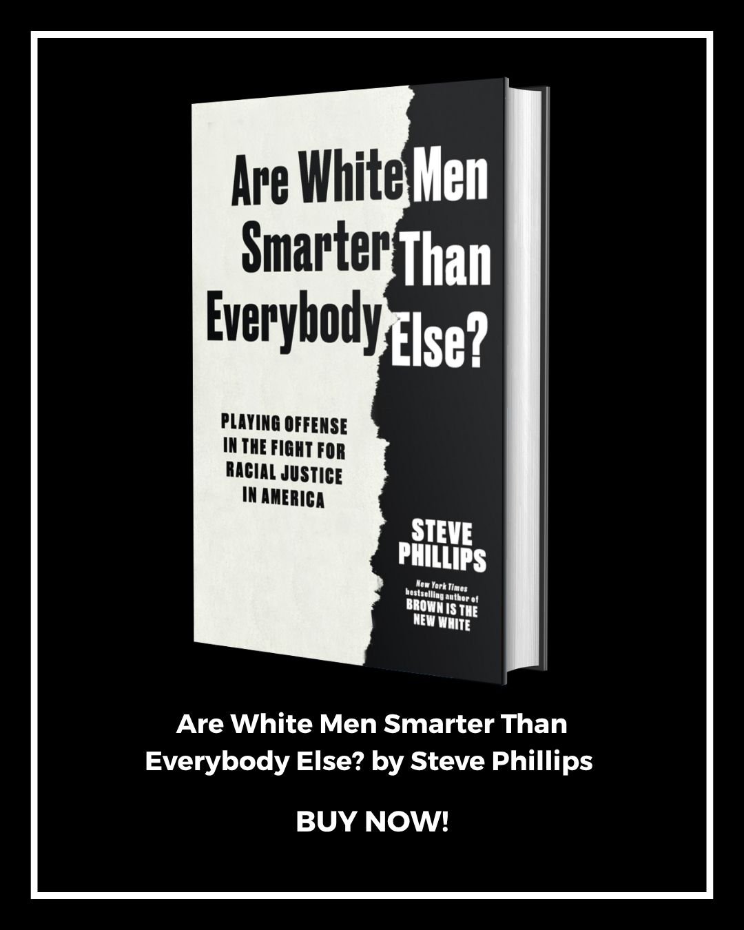 @sphilli's new book from @thenewpress "Are White Men Smarter Than Everybody Else" is out today!

In a time when equal rights are facing an unparalleled assault, what if we&rsquo;ve been framing the conversation about racial justice all wron