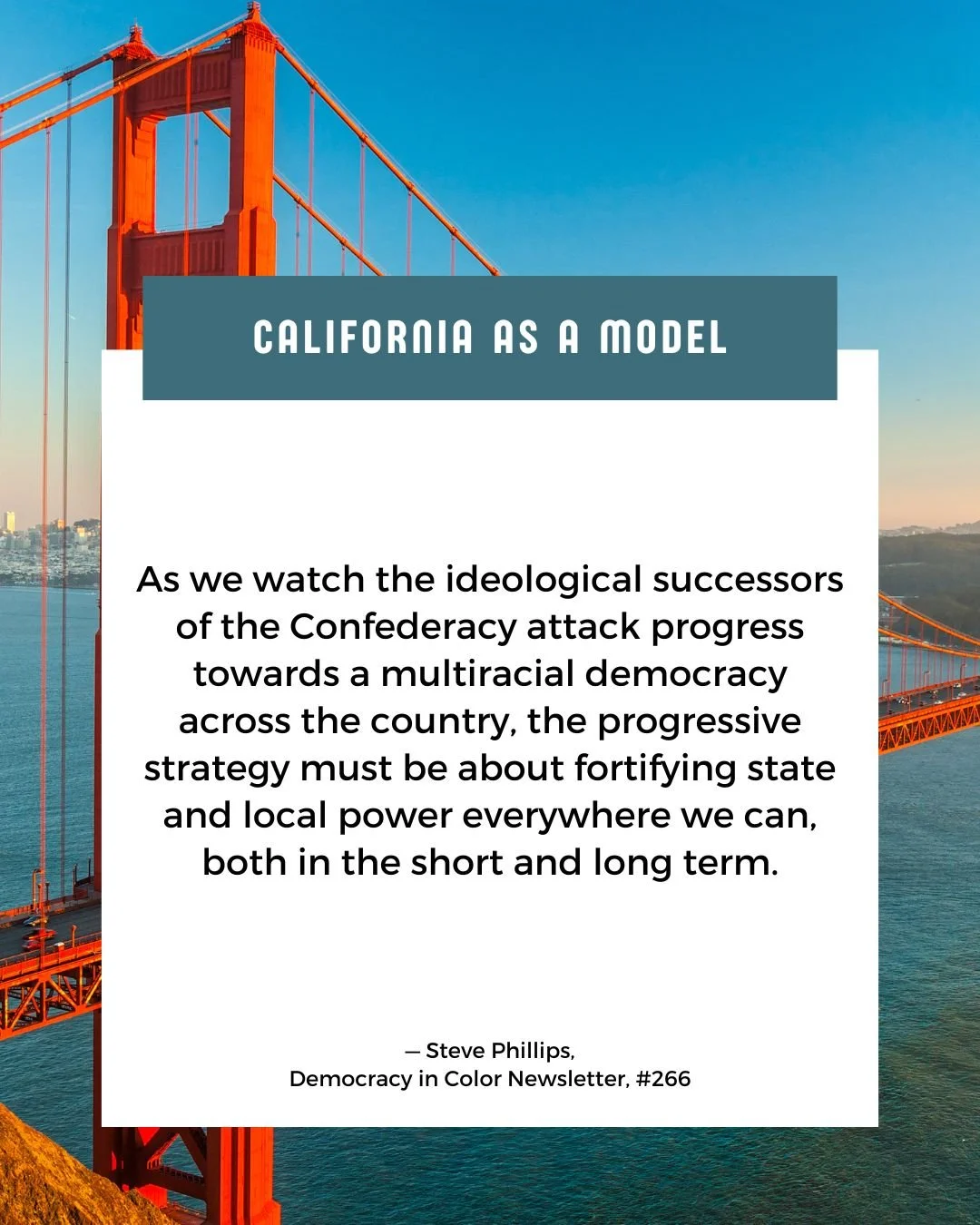 Tomorrow's California gubernatorial primary is bigger than just one election. It's about creating a pathway toward bold, visionary change.

In our latest newsletter, @sphilli shares why he's focusing on the bigger picture with @michaeldtubbs' race fo