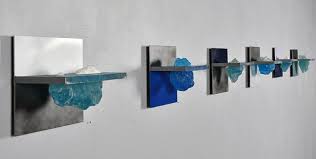 Iceberg Series, cast resin, steel, Mags Harries, 2017.