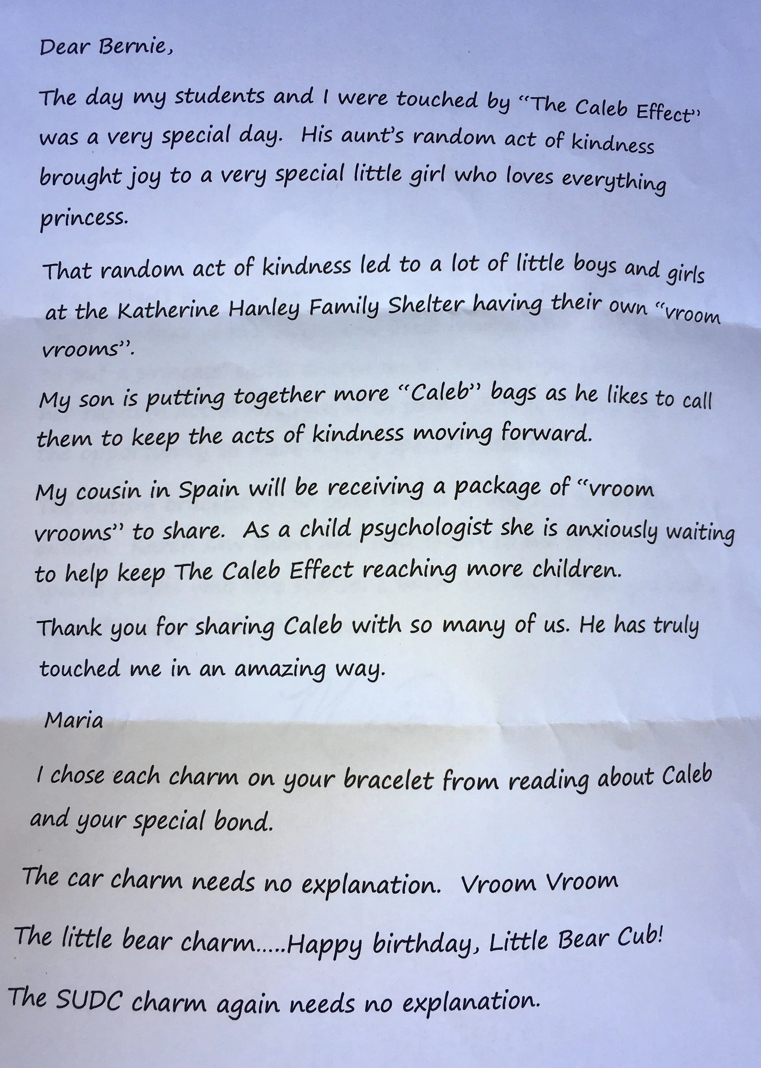 The most thoughtful letter-(page 1)