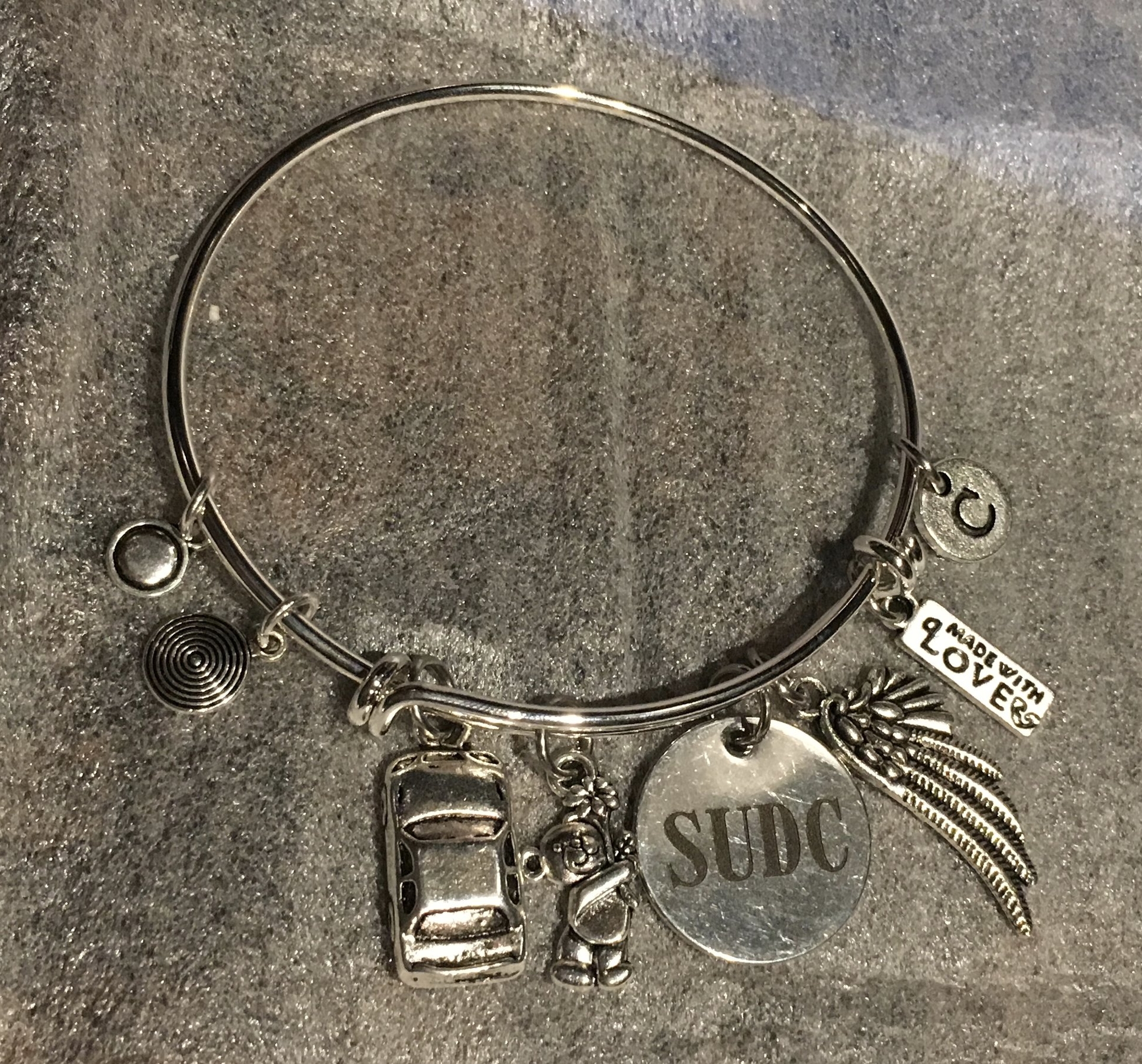 A bracelet full of love.