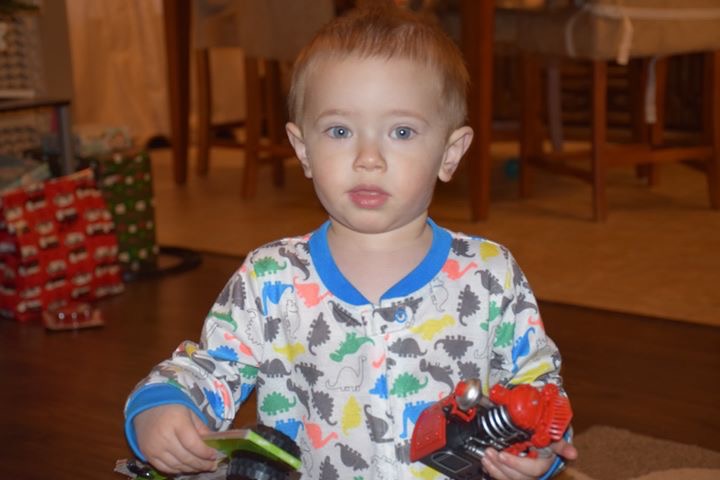 Mid-sentence and something that could keep up with him in each hand.