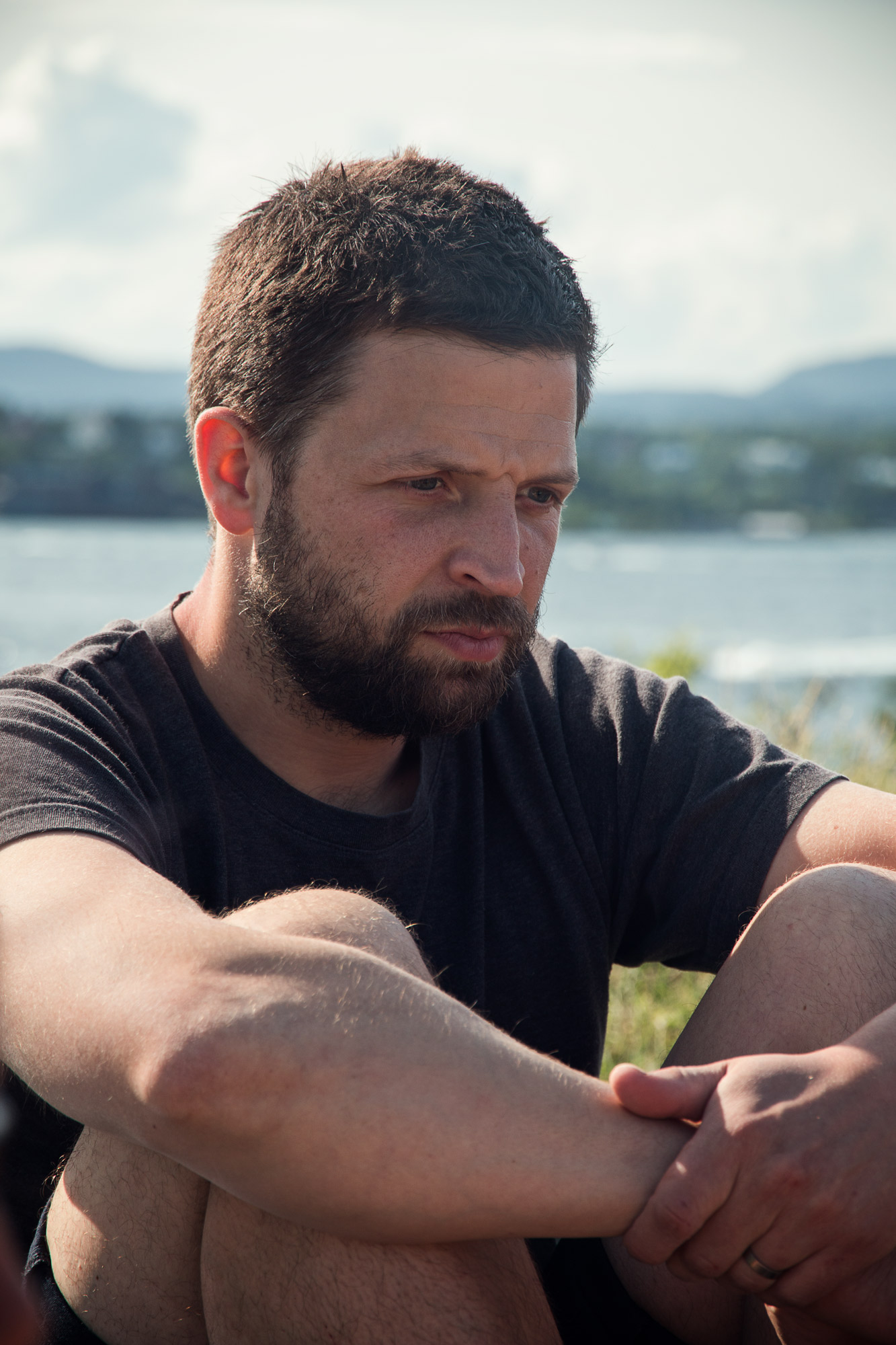  Martin thinking about how good that hummus was as lunch. It was seriously great. 